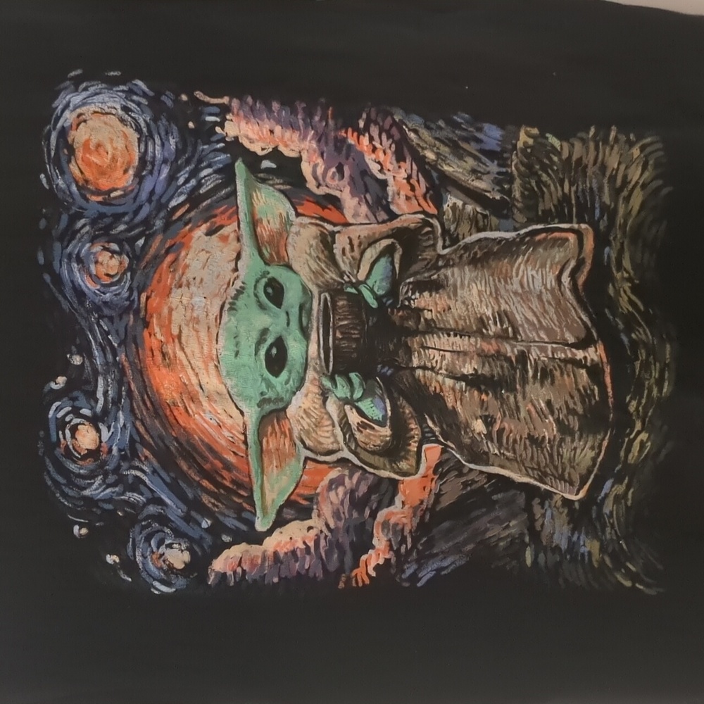 Star Wars Baby Yoda Van Gogh style Tee